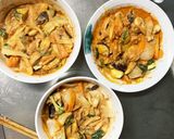 肉無チクワさっぱり洋風親子丼味野菜炒め作り方17写真