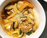 肉無チクワさっぱり洋風親子丼味野菜炒め作り方19写真
