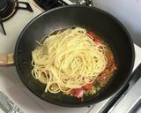 鯖とフレッシュトマトのオイルパスタ作り方13写真