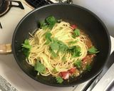 鯖とフレッシュトマトのオイルパスタ作り方14写真