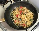 鯖とフレッシュトマトのオイルパスタ作り方15写真