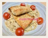 魚グリルヒラメ＆濃厚クリームパスタ☆簡単作り方5写真