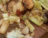 キャベツと椎茸のプロバンス風炒め作り方8写真