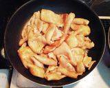 簡単☆鶏皮の酒蒸し焼き作り方1写真