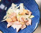 お一人様野菜たっぷりレモン風味梅親子丼風作り方2写真