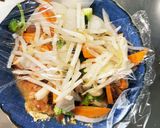 お一人様野菜たっぷりさっぱり洋風親子丼風作り方10写真