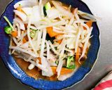 お一人様野菜たっぷりさっぱり洋風親子丼風作り方11写真