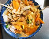 お一人様野菜たっぷりさっぱり洋風親子丼風作り方13写真