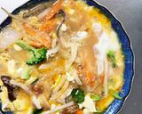 お一人様野菜たっぷりレモン風味梅親子丼風作り方17写真