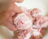 ご飯が進む♡豚こまボールの黒酢炒め作り方2写真