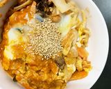 お一人様野菜たっぷりさっぱり洋風親子丼風作り方21写真
