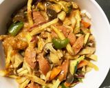 お一人様野菜たっぷりウスターウインナー丼作り方18写真