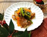 豚こまと小松菜のだししょうが炒め作り方4写真