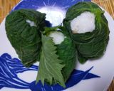 カボチャの葉っぱ漬けおにぎり作り方7写真