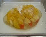 パック調理★フルーツ寒天作り方5写真