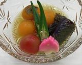 蓬(よもぎ)麸と夏野菜の炊き合わせ作り方9写真