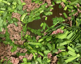 中華風ひき肉とニラとネギの冷奴作り方8写真