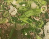 中華風ひき肉とニラとネギの冷奴作り方11写真