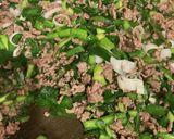 中華風ひき肉とニラとネギの冷奴作り方12写真