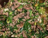 中華風ひき肉とニラとネギの冷奴作り方15写真