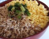 簡単にポロポロ…私の鶏そぼろ丼♪作り方8写真