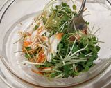鶏むね肉とカイワレのヘルシー韓国和え作り方3写真