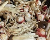 タコとキノコのバター炒め作り方4写真