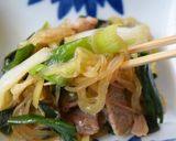 【春野菜】葉玉ねぎと豚肉炒め作り方5写真