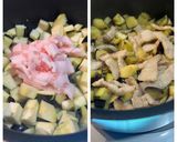 簡単！黄金比！焼肉用豚バラ肉でルーロー飯作り方2写真