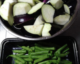 麺つゆで。鶏むねと茄子といんげんの治部煮作り方3写真