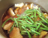 麺つゆで。鶏むねと茄子といんげんの治部煮作り方4写真