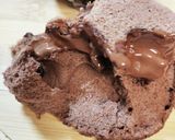レンジで１分♪簡単米粉のチョコ蒸しケーキ作り方6写真
