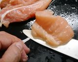 簡単！フライパンでささみのチーズ焼き作り方1写真
