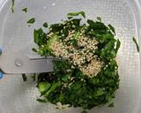 小松菜ゴマおにぎり作り方3写真