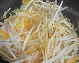 簡単♪とんぺい焼きもやし♪卵とじ^_^作り方4写真