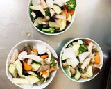 簡単きな粉簡単赤味噌味ツナ根菜茄子野菜炒作り方10写真
