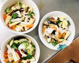 簡単きな粉簡単赤味噌味ツナ根菜茄子野菜炒作り方12写真