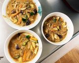 簡単きな粉簡単赤味噌味ツナ根菜茄子野菜炒作り方20写真