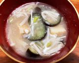 ナスと厚揚げの生姜が効いたホッと味噌汁作り方4写真