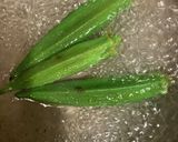 オクラを活かした豚キムチ炒め　216作り方7写真