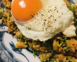 鶏肉＆豆苗の目玉ドライカレー作り方4写真