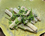 ごぼうと豆苗のツナマヨ和え作り方3写真
