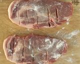 簡単ヘルシー＊豚肉のケチャップソースがけ作り方1写真