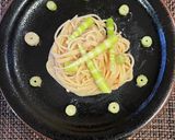 ネマガリダケとタラコのパスタ作り方3写真