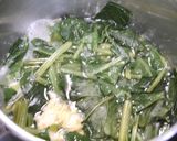 簡単！ほうれん草のかきたま汁　鶏がら味作り方4写真
