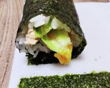巻きす無しでサラダ巻き！作り方6写真