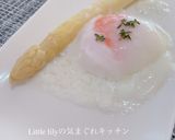 ホワイトアスパラガスの温泉卵添え作り方4写真