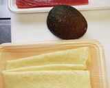 アボカドとマグロのワサビ醤油湯葉包み作り方1写真