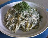 無添加　激うま青紫蘇クリームパスタ作り方9写真