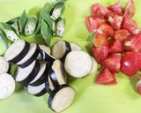 茄子とオクラとトマトの黒酢あん作り方1写真
